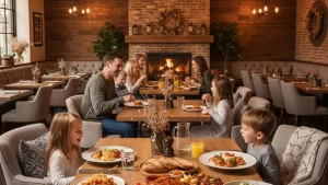 Best Family Friendly restaurants in Kitchener, ON - cozy restaurant atmosphere with delicious food